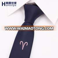 Custom Requst High Quality LOGO Tie Polyester Jacquard necktie