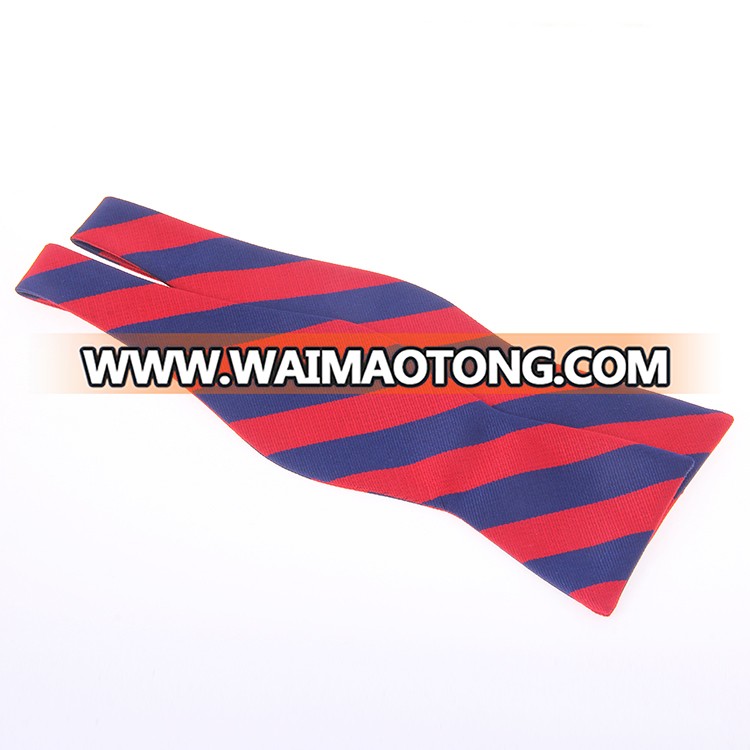 Classic stripes Cotton Fabric Self Bow Tie